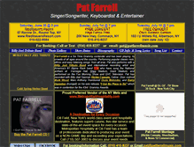 Tablet Screenshot of patfarrellmusic.com